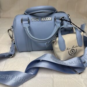 Steve Madden Blue Aura BDENNY Hang Off Satchel